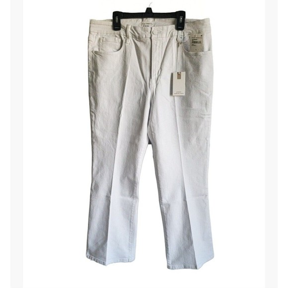 Good American Good Legs Crop Mini Boot Jean  Size 14 White Style GLCMB046T New - Picture 6 of 11